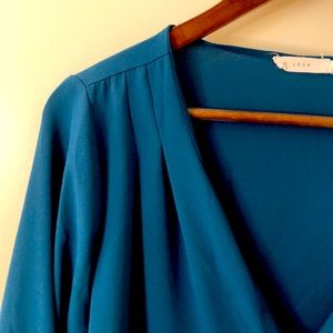 Teal blouse